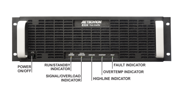 AE Techron 8500 Series : 4 kW to 20 kW (up to 125 kVA), up to 500A continuous, single-phase and three-phase
