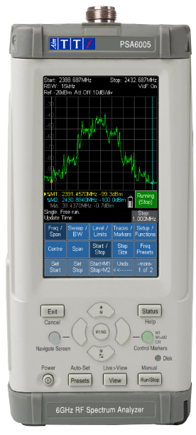 Aim-TTi PSA Series 5 Handheld RF Spectrum Analyzer