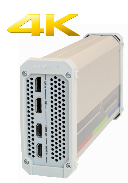 Unigraf UCD-323 HDDP Dual HDMI and DisplayPort test device with 4K inputs and outputs (4K Video Generator and Analyzer)