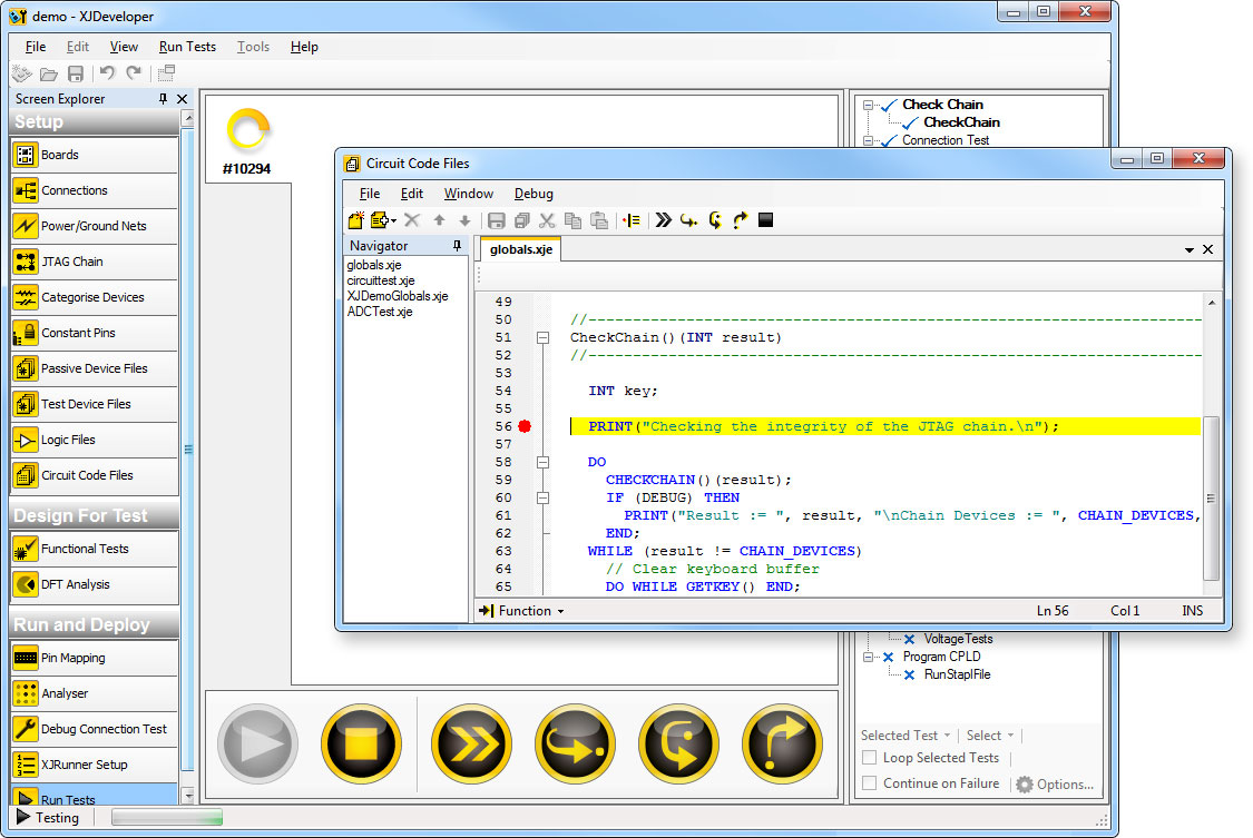 XJEase software debugger XJEase software debugger